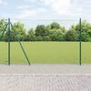 vidaXL Gir&eth;ingarp&oacute;stur Gr&aelig;nn 25 x 1,5 m (36 mm net) St&aacute;l