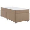 vidaXL Ramsv&iacute;k me&eth; d&yacute;nu Cappuccino 90 x 200 cm d&uacute;kur