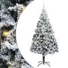 vidaXL Gervi j&oacute;latr&eacute; me&eth; 300 LED Hv&iacute;tt 240 cm PVC, st&aacute;l og plast