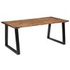 vidaXL Bor&eth;stofubor&eth; Gegnheill Akas&iacute;uvi&eth;ur 180x90 cm