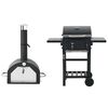 vidaXL 3-&iacute;-1 &Uacute;tipizzaofn & Grill Svart