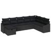 vidaXL Gar&eth;s&oacute;fa sett me&eth; p&uacute;&eth;i me&eth; geymslu 8 pcs p&oacute;l&yacute;rattan