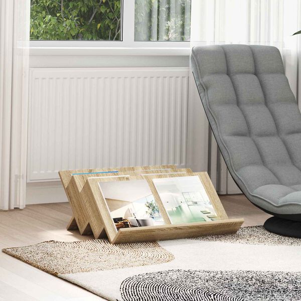 vidaXL T&iacute;marit Hillur Sonoma Eik 65 x 53 x 28,5 cm Samsettur vi&eth;ur