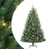 vidaXL Gervi hengdu j&oacute;latr&eacute; me&eth; 150 LED Gr&aelig;nn 150 cm PVC og m&aacute;lmur