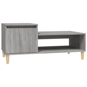 vidaXL S&oacute;fabor&eth; Gr&aacute;tt Sonoma 100x50x45 Samsettur Vi&eth;ur
