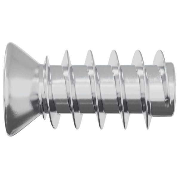 vidaXL Skr&uacute;fa 2 pcs Silfur M6 x 12 mm J&aacute;rn