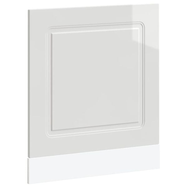 vidaXL Upp&thorn;vottav&eacute;larplata Kalmar H&aacute;glans Hv&iacute;tur 60x1,5x57 cm