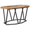 vidaXL S&oacute;fabor&eth; Gamall vi&eth;ur 80 x 40 x 40.5 cm Sni&eth;in vi&eth;ur og m&aacute;lmur