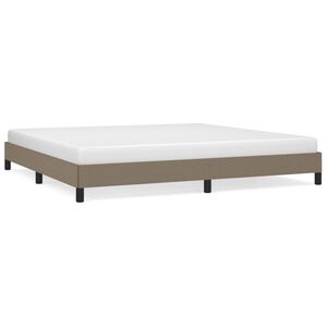 vidaXL R&uacute;mgrind &aacute;n D&yacute;nu Taupe 200x200 cm Tau&aacute;kl&aelig;&eth;i