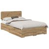 vidaXL Ramsv&iacute;k me&eth; h&ouml;fu&eth;gafl Artisan Eik 120 x 190 cm Samsettur vi&eth;ur