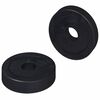 vidaXL h&aelig;fur fyrir flata &thorn;vottav&eacute;l 2 pcs Svartur &empty;15 x 3 mm