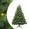 vidaXL Gervi j&oacute;latr&eacute; me&eth; 150 LED me&eth; standi Gr&aelig;nn 150 cm PE og PVC
