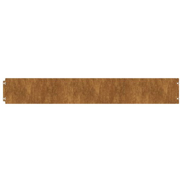 vidaXL Garðkantar 50 stk. 15x103 cm Sveigjanlegt Corten-stál