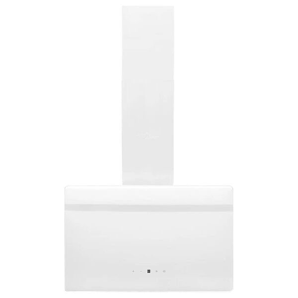 vidaXL Veggfestur Háfur 60 cm Stál og Hert Gler Hvítur