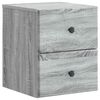 vidaXL Vegghengdur n&aelig;turbor&eth;sk&aacute;pur me&eth; sk&uacute;ffu Gr&aacute;r Sonoma eikarlitur