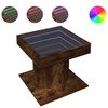 vidaXL S&oacute;fabor&eth; me&eth; LED Reyklitu&eth; Eik 50x50x45 cm Samsettur Vi&eth;ur