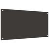 vidaXL Eldh&uacute;s Backsplash 2 pcs D&ouml;kk gr&aacute; 100 x 50 cm hertu&eth; gler