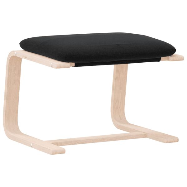 vidaXL Fótskemmur Svartur 51x41x40 cm Efni