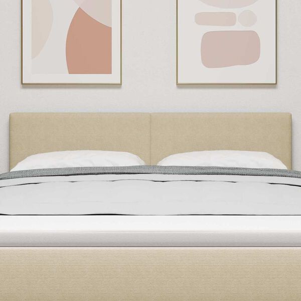 vidaXL H&ouml;f&eth;agafl me&eth; h&ouml;fu&eth;gafl Lj&oacute;sgr&aelig;nn gr&aacute;ur 144 cm Gervile&eth;ur