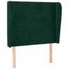 vidaXL H&ouml;f&eth;agafl me&eth; Eyrum 83x23x118/128 cm D&ouml;kkgr&aelig;n Flauel