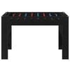 vidaXL F&uacute;staboltabor&eth; Svart Eik 125 x 60,5 x 80 cm Samsettur vi&eth;ur