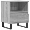 vidaXL N&aacute;ttbor&eth; Gr&aacute;tt Sonoma 40x35x50 cm Samsettur Vi&eth;ur