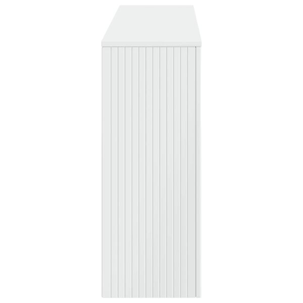 vidaXL Veggbor&eth; Randir H&aacute;glans Hv&iacute;t 155 x 29 x 74 cm Verkefnavi&eth;ur