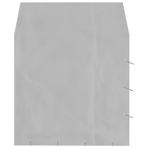 vidaXL &Uacute;tihundask&yacute;li me&eth; &THORN;aki Silfurlita&eth; 2x2x2,5 m Sinkh&uacute;&eth;a&eth; St&aacute;l