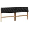 vidaXL B&oacute;lstru&eth; r&uacute;mgafl Svartur 180 cm Solid furuhikk