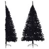 vidaXL H&aacute;lft Gervij&oacute;latr&eacute; me&eth; Standi Svart 210 cm PVC