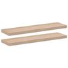 vidaXL Flj&oacute;tandi Hillur 2 stk 90x23,5x4 cm Samsettur Vi&eth;ur