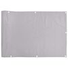 vidaXL Skj&oacute;lveggur &aacute; Svalir Gr&aacute;r 500x90 cm PVC