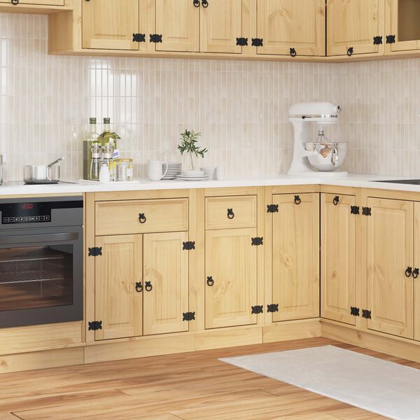 vidaXL Cabinet me&eth; sk&uacute;ffu Hunang 40 x 46 x 81,5 cm Solid furuhikk