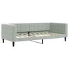 vidaXL Svefns&oacute;fi Lj&oacute;sgr&aacute;r 90x190 cm Flauel