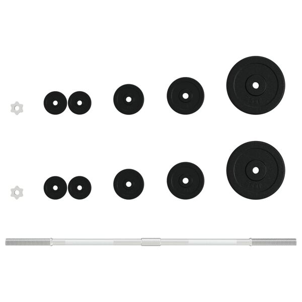 vidaXL L&oacute;&eth;sett me&eth; Pl&ouml;tum 30 kg Steypuj&aacute;rn