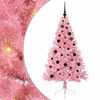 vidaXL Gervi fyrirfram l&yacute;stum j&oacute;latr&eacute; me&eth; 150 LED Bleikur 150 cm PVC