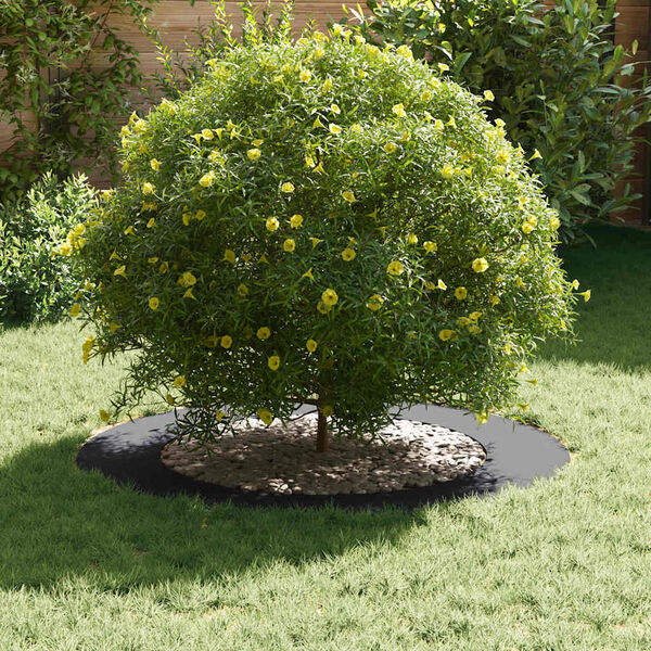 vidaXL hentar fyrir Flat tr&eacute;hringi 5 pcs Antras&iacute;t &Oslash;60 / 90 cm St&aacute;l