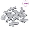 vidaXL Hillupinn 4500 pcs Silfur 8,6 x 8,6 x 14,6 mm St&aacute;l