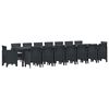 vidaXL Gar&eth;adining sett me&eth; p&uacute;&eth;um me&eth; p&uacute;&eth;i 17 pcs Antras&iacute;t PP