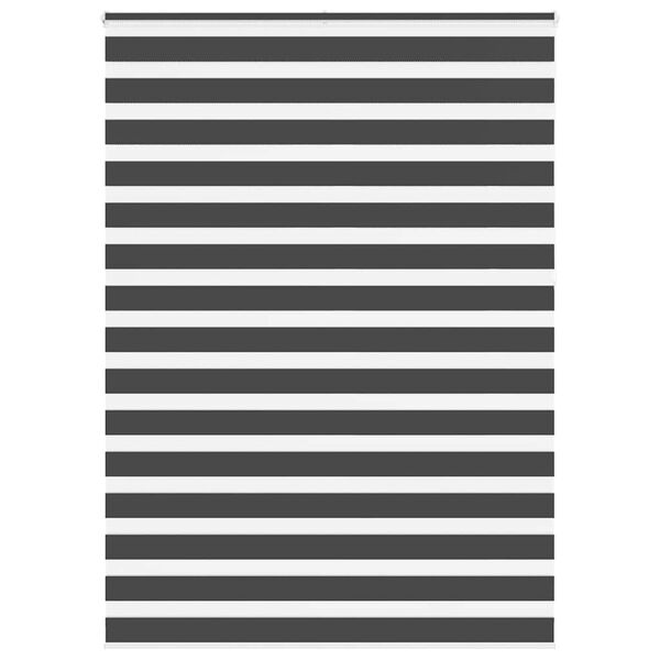 vidaXL Zebra Gard&iacute;na Sv&ouml;rt 165x230 cm Efni Breidd 160,9cm P&oacute;l&yacute;ester