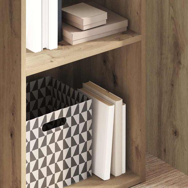 vidaXL B&oacute;kahilla Artisian Eik 40x30x152 cm Samsettur Vi&eth;ur