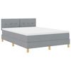 vidaXL LED Box Spring R&uacute;m me&eth; LED r&aelig;mum Lj&oacute;sgr&aacute;r 160 x 200 cm d&uacute;kur