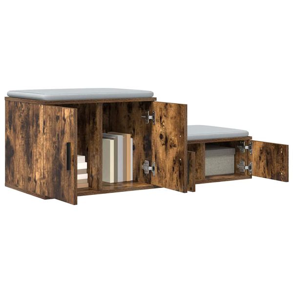 vidaXL Geymsluskápur 2 pcs Rauð-eik 108 x 41 x 40 cm Samsettur viður