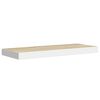 vidaXL Vegghengdar Hillur 4 stk. Eikarlitur & Hv&iacute;tur 60x23,5x3,8cm MDF