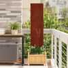 vidaXL Gar&eth;s b&uacute;na&eth; skj&aacute;r &Uacute;tskur&eth;ur Rusty 32 x 140 cm Ve&eth;ra&eth; st&aacute;l