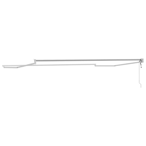 vidaXL Rafmagns afturkr&aelig;f skuggak&aacute;pugrind Hv&iacute;t 4 x 2 m &Aacute;l