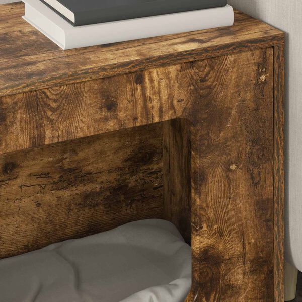 vidaXL Katta h&uacute;s Rau&eth;-eik 51 x 30 x 42,5 cm Samsettur vi&eth;ur