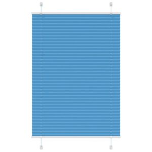 vidaXL Pleated Blind Bl&aacute; 90x150 cm Efni Breidd 89,4 cm Polyester