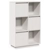 vidaXL Sk&aacute;pur Hv&iacute;tur 74x35x117 cm Gegnheil Fura