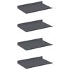 vidaXL Flj&oacute;tandi skrifbor&eth; 4 pcs Antras&iacute;t 30 x 18 x 2,5 cm St&aacute;l
